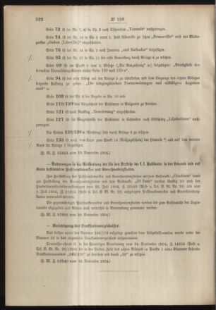 Post- und Telegraphen-Verordnungsblatt für das Verwaltungsgebiet des K.-K. Handelsministeriums 19041128 Seite: 2