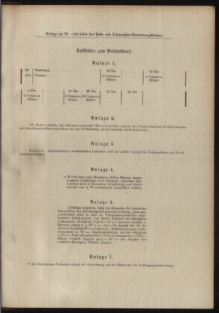 Post- und Telegraphen-Verordnungsblatt für das Verwaltungsgebiet des K.-K. Handelsministeriums 19041128 Seite: 5