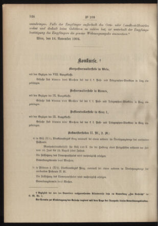 Post- und Telegraphen-Verordnungsblatt für das Verwaltungsgebiet des K.-K. Handelsministeriums 19041201 Seite: 2