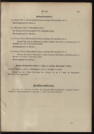 Post- und Telegraphen-Verordnungsblatt für das Verwaltungsgebiet des K.-K. Handelsministeriums 19041201 Seite: 3