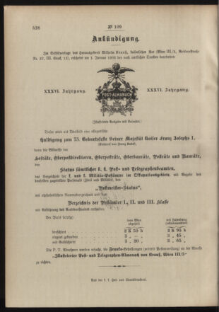 Post- und Telegraphen-Verordnungsblatt für das Verwaltungsgebiet des K.-K. Handelsministeriums 19041201 Seite: 4