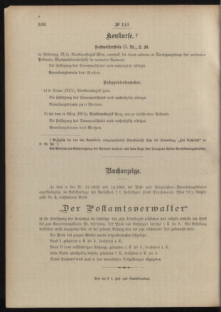 Post- und Telegraphen-Verordnungsblatt für das Verwaltungsgebiet des K.-K. Handelsministeriums 19041203 Seite: 4