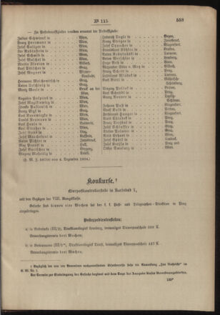 Post- und Telegraphen-Verordnungsblatt für das Verwaltungsgebiet des K.-K. Handelsministeriums 19041211 Seite: 3