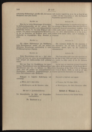 Post- und Telegraphen-Verordnungsblatt für das Verwaltungsgebiet des K.-K. Handelsministeriums 19041222 Seite: 4