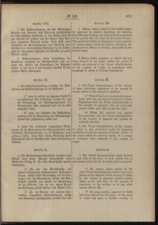 Post- und Telegraphen-Verordnungsblatt für das Verwaltungsgebiet des K.-K. Handelsministeriums 19041222 Seite: 7