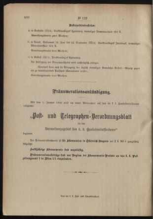 Post- und Telegraphen-Verordnungsblatt für das Verwaltungsgebiet des K.-K. Handelsministeriums 19041231 Seite: 6