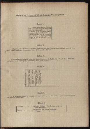 Post- und Telegraphen-Verordnungsblatt für das Verwaltungsgebiet des K.-K. Handelsministeriums 19041231 Seite: 7