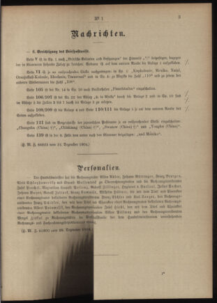 Post- und Telegraphen-Verordnungsblatt für das Verwaltungsgebiet des K.-K. Handelsministeriums 19050107 Seite: 3