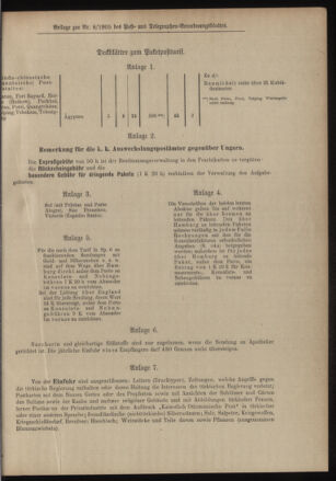 Post- und Telegraphen-Verordnungsblatt für das Verwaltungsgebiet des K.-K. Handelsministeriums 19050127 Seite: 5