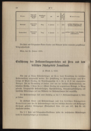 Post- und Telegraphen-Verordnungsblatt für das Verwaltungsgebiet des K.-K. Handelsministeriums 19050131 Seite: 2