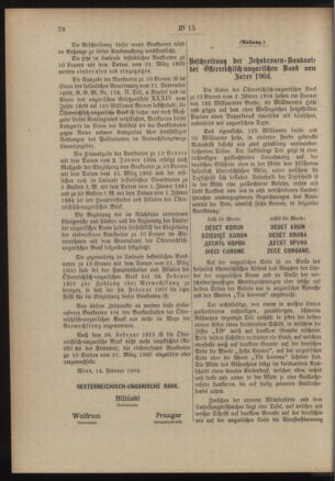 Post- und Telegraphen-Verordnungsblatt für das Verwaltungsgebiet des K.-K. Handelsministeriums 19050220 Seite: 2