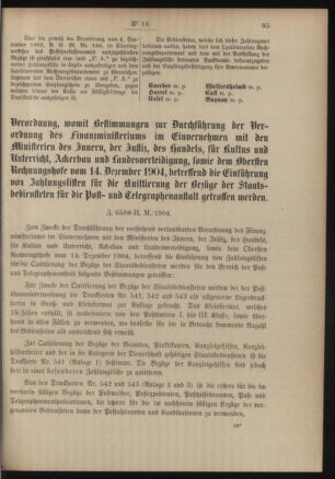 Post- und Telegraphen-Verordnungsblatt für das Verwaltungsgebiet des K.-K. Handelsministeriums 19050221 Seite: 3