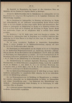 Post- und Telegraphen-Verordnungsblatt für das Verwaltungsgebiet des K.-K. Handelsministeriums 19050221 Seite: 5