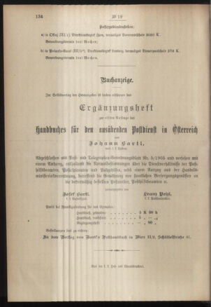 Post- und Telegraphen-Verordnungsblatt für das Verwaltungsgebiet des K.-K. Handelsministeriums 19050225 Seite: 4