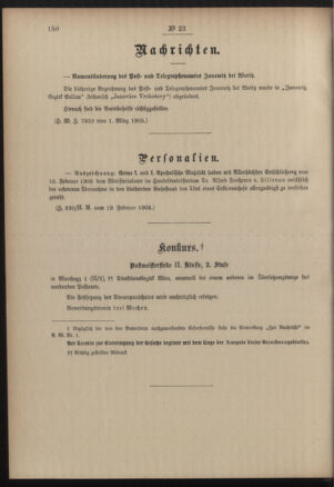 Post- und Telegraphen-Verordnungsblatt für das Verwaltungsgebiet des K.-K. Handelsministeriums 19050304 Seite: 2