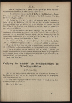 Post- und Telegraphen-Verordnungsblatt für das Verwaltungsgebiet des K.-K. Handelsministeriums 19050315 Seite: 3