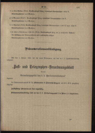 Post- und Telegraphen-Verordnungsblatt für das Verwaltungsgebiet des K.-K. Handelsministeriums 19050329 Seite: 3