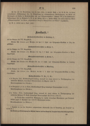 Post- und Telegraphen-Verordnungsblatt für das Verwaltungsgebiet des K.-K. Handelsministeriums 19050408 Seite: 3