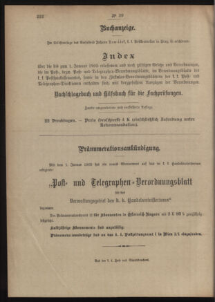 Post- und Telegraphen-Verordnungsblatt für das Verwaltungsgebiet des K.-K. Handelsministeriums 19050421 Seite: 4