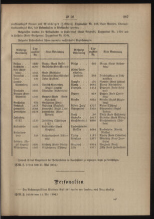 Post- und Telegraphen-Verordnungsblatt für das Verwaltungsgebiet des K.-K. Handelsministeriums 19050522 Seite: 3