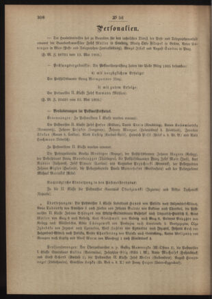 Post- und Telegraphen-Verordnungsblatt für das Verwaltungsgebiet des K.-K. Handelsministeriums 19050609 Seite: 2