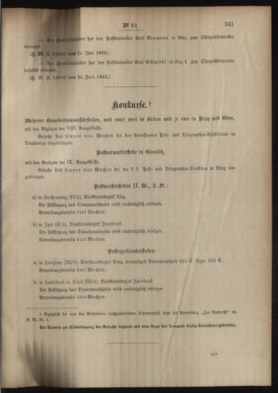 Post- und Telegraphen-Verordnungsblatt für das Verwaltungsgebiet des K.-K. Handelsministeriums 19050623 Seite: 3