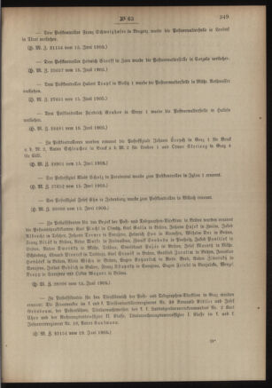 Post- und Telegraphen-Verordnungsblatt für das Verwaltungsgebiet des K.-K. Handelsministeriums 19050628 Seite: 3