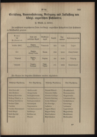 Post- und Telegraphen-Verordnungsblatt für das Verwaltungsgebiet des K.-K. Handelsministeriums 19050630 Seite: 3