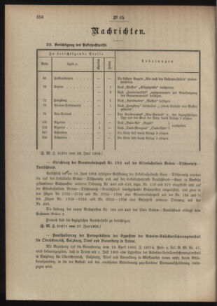 Post- und Telegraphen-Verordnungsblatt für das Verwaltungsgebiet des K.-K. Handelsministeriums 19050703 Seite: 2