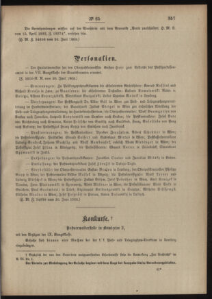 Post- und Telegraphen-Verordnungsblatt für das Verwaltungsgebiet des K.-K. Handelsministeriums 19050703 Seite: 3