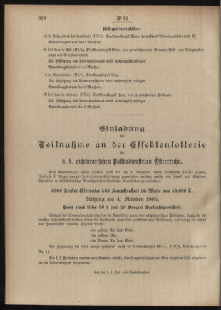 Post- und Telegraphen-Verordnungsblatt für das Verwaltungsgebiet des K.-K. Handelsministeriums 19050703 Seite: 4