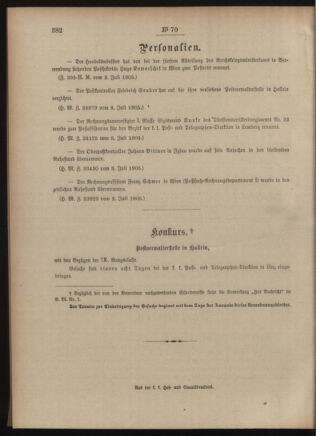 Post- und Telegraphen-Verordnungsblatt für das Verwaltungsgebiet des K.-K. Handelsministeriums 19050714 Seite: 4