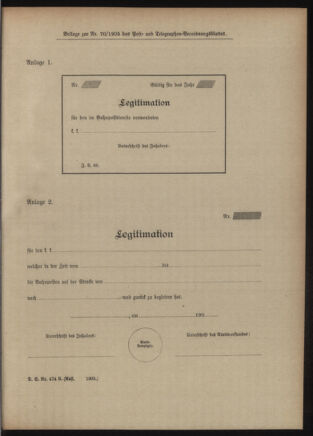 Post- und Telegraphen-Verordnungsblatt für das Verwaltungsgebiet des K.-K. Handelsministeriums 19050714 Seite: 5