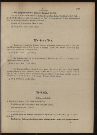 Post- und Telegraphen-Verordnungsblatt für das Verwaltungsgebiet des K.-K. Handelsministeriums 19050724 Seite: 3