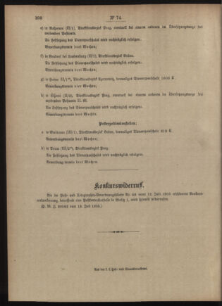 Post- und Telegraphen-Verordnungsblatt für das Verwaltungsgebiet des K.-K. Handelsministeriums 19050726 Seite: 4