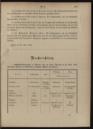 Post- und Telegraphen-Verordnungsblatt für das Verwaltungsgebiet des K.-K. Handelsministeriums 19050808 Seite: 3