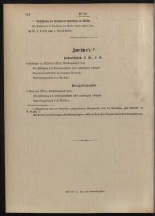 Post- und Telegraphen-Verordnungsblatt für das Verwaltungsgebiet des K.-K. Handelsministeriums 19050809 Seite: 4