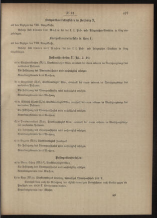 Post- und Telegraphen-Verordnungsblatt für das Verwaltungsgebiet des K.-K. Handelsministeriums 19050821 Seite: 3