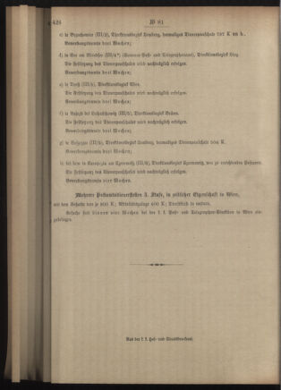 Post- und Telegraphen-Verordnungsblatt für das Verwaltungsgebiet des K.-K. Handelsministeriums 19050821 Seite: 4