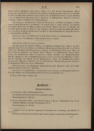 Post- und Telegraphen-Verordnungsblatt für das Verwaltungsgebiet des K.-K. Handelsministeriums 19050907 Seite: 3