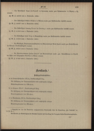 Post- und Telegraphen-Verordnungsblatt für das Verwaltungsgebiet des K.-K. Handelsministeriums 19050912 Seite: 3