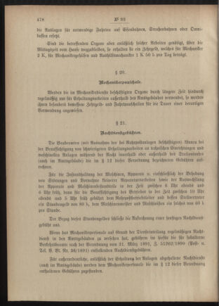 Post- und Telegraphen-Verordnungsblatt für das Verwaltungsgebiet des K.-K. Handelsministeriums 19050922 Seite: 22