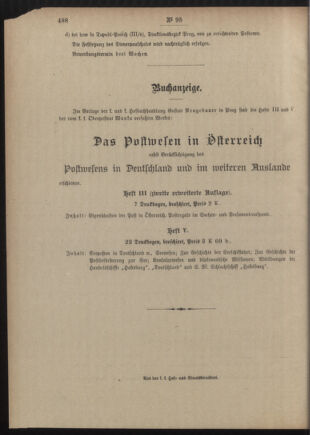 Post- und Telegraphen-Verordnungsblatt für das Verwaltungsgebiet des K.-K. Handelsministeriums 19050930 Seite: 4