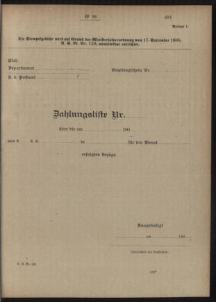 Post- und Telegraphen-Verordnungsblatt für das Verwaltungsgebiet des K.-K. Handelsministeriums 19051003 Seite: 3