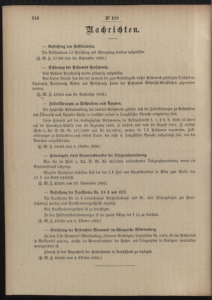 Post- und Telegraphen-Verordnungsblatt für das Verwaltungsgebiet des K.-K. Handelsministeriums 19051012 Seite: 2