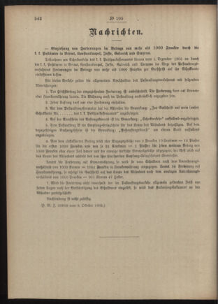 Post- und Telegraphen-Verordnungsblatt für das Verwaltungsgebiet des K.-K. Handelsministeriums 19051023 Seite: 2