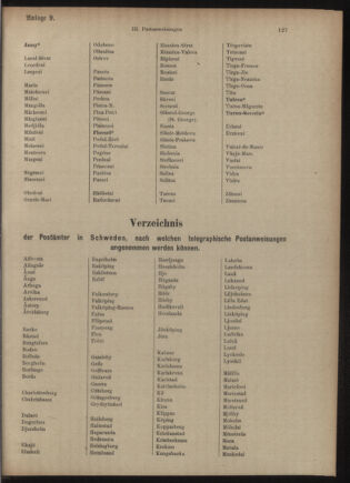 Post- und Telegraphen-Verordnungsblatt für das Verwaltungsgebiet des K.-K. Handelsministeriums 19051121 Seite: 15