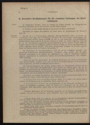 Post- und Telegraphen-Verordnungsblatt für das Verwaltungsgebiet des K.-K. Handelsministeriums 19051121 Seite: 22