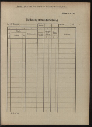 Post- und Telegraphen-Verordnungsblatt für das Verwaltungsgebiet des K.-K. Handelsministeriums 19051123 Seite: 17