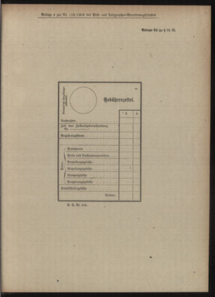 Post- und Telegraphen-Verordnungsblatt für das Verwaltungsgebiet des K.-K. Handelsministeriums 19051123 Seite: 23